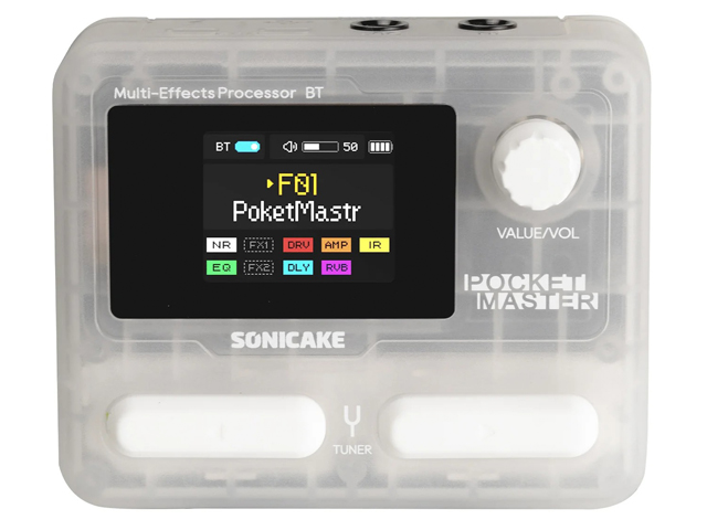 【国内正規品】SONICAKE ソニケーキ Pocket Master TWH クリアホワイト コンパクトマルチエフェクター（新品）【送料無料】