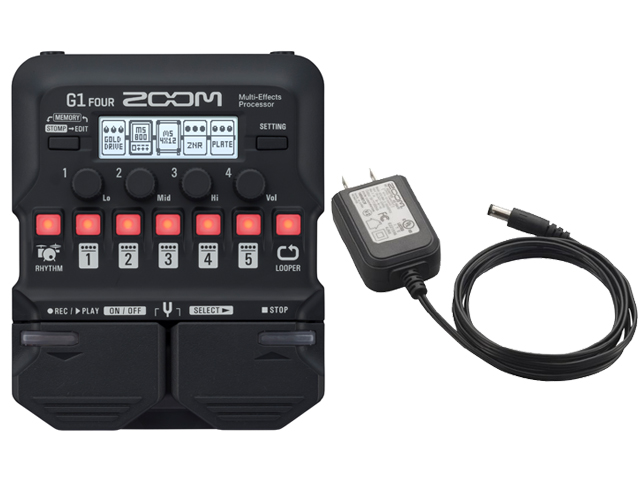 ZOOM G1 FOUR + 純正ACアダプター「AD-16A/D」セット(新品）【送料無料】【区分A】