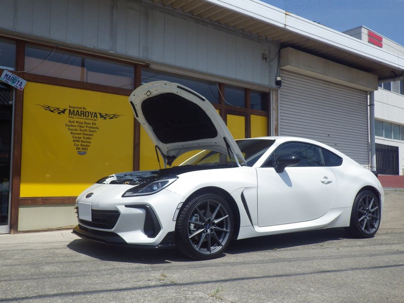 MAROYA 【数量限定3セット】スバル BRZ［ZD8］用ボンネットダンパー/レッドカーボン
