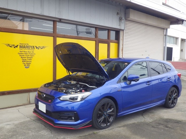 MAROYA スバル インプレッサスポーツ[GT7]用 ボンネットダンパー