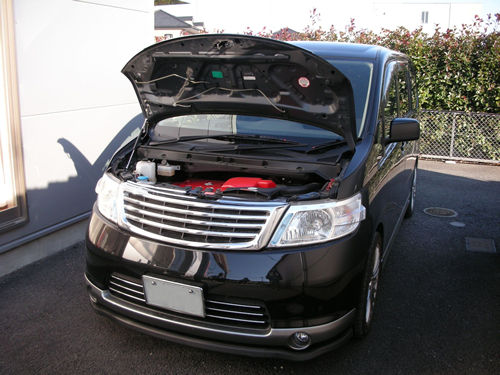 MAROYA 日産 セレナ［C25］用ボンネットダンパー シングルタイプ