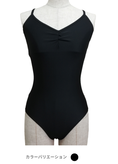 新マーティレオタード　フロントギャザー バッククロス型