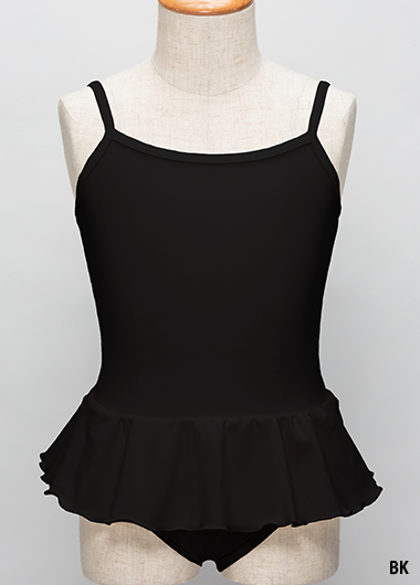 バレエウェア・マーティレオタードキッズ　スカート付Uネック型・３