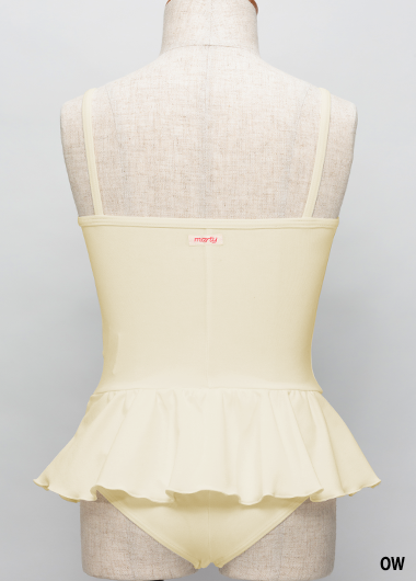 バレエウェア・マーティレオタードキッズ　スカート付Uネック型・６