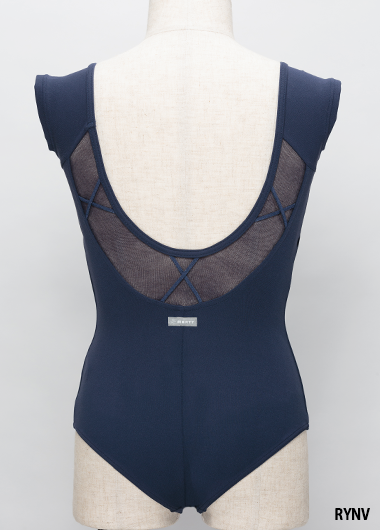 バレエウェア・チュールバッククロスレオタード　ジュニア・６