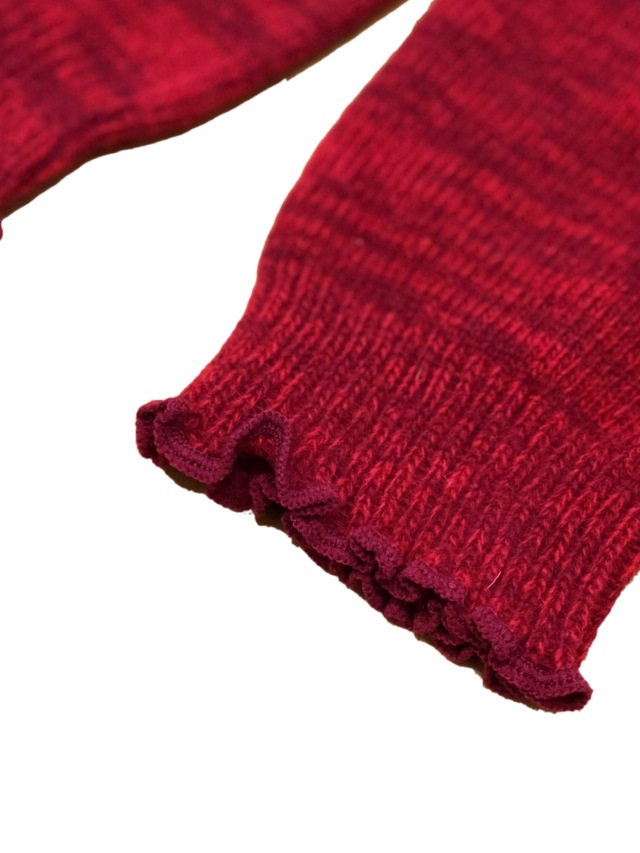 バレエウェア・レッグウォーマー　Free　ディープレッド・３