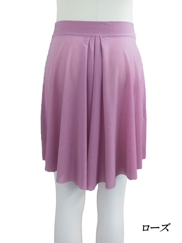 セミロングバックタックスカート３