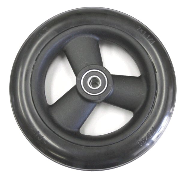 ニューソフトキャスター黒 （キャスターのみ）【カワムラサイクル