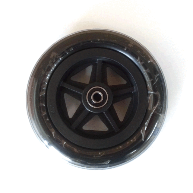 ニューソフトキャスター黒 （キャスターのみ）【カワムラサイクル