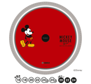 ヤマハスポークカバー　ミッキーマウス（レッド）