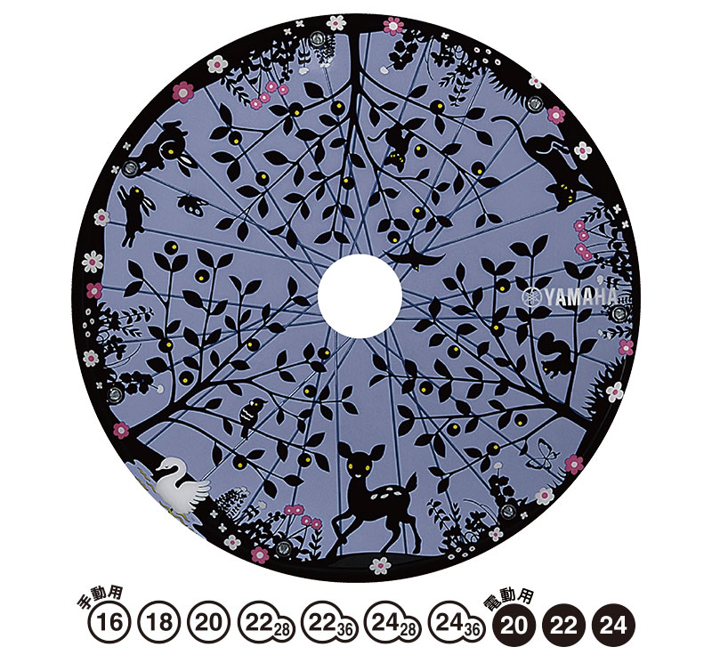 【ヤマハオリジナルスポークカバー】　メルヘンクリア　【YAMAHAヤマハ】