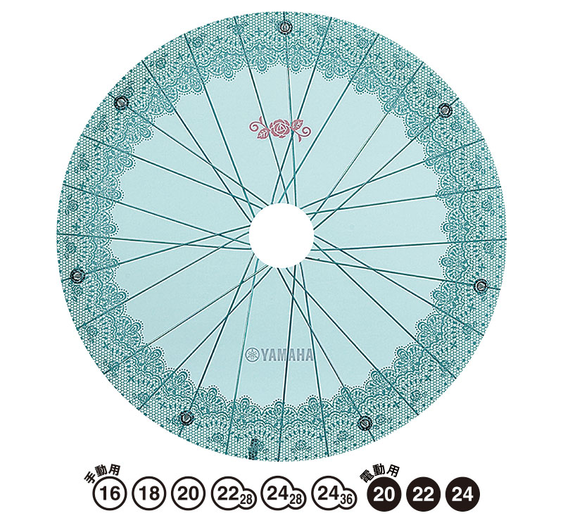 【ヤマハオリジナルスポークカバー】　レースクリア　【YAMAHAヤマハ】