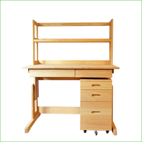 コモMデスク＋ミドルスタンドM(棚タイプ)＋ワゴンM 学習机セット