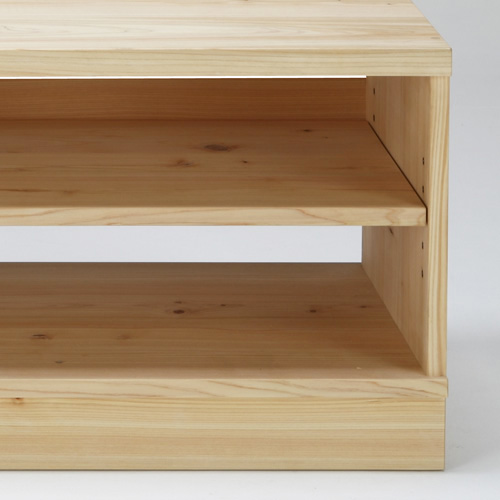 美品　オーダーメイド　檜　テレビ台 国産ひのきテレビ台（脚付きモダンデザイン）【ひのき家具専門店