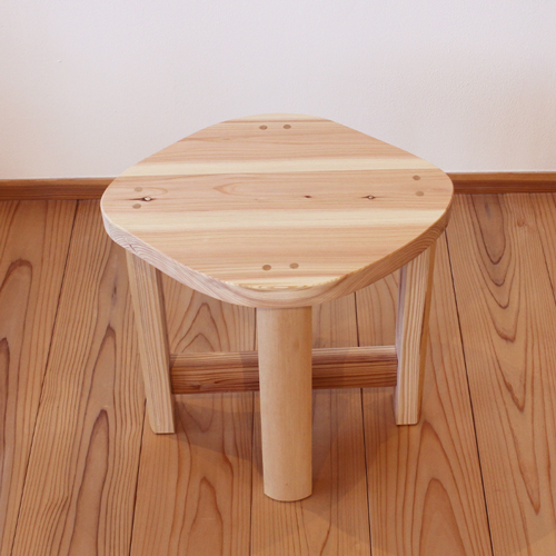 kagu6　ビーンズスツール　家具　椅子 ビーンズスツール】国産杉無垢 オイル塗装の豆型チェア