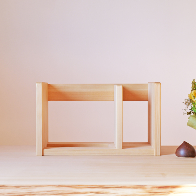 卓上 本棚 ひのきブックスタンド 本立て 木製 ヒノキ無垢