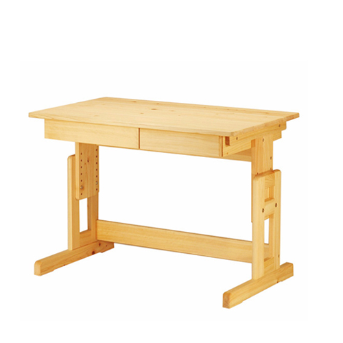 ヒノキ学習机 コモ M型 100×60cm 木製 無垢 学習デスク
