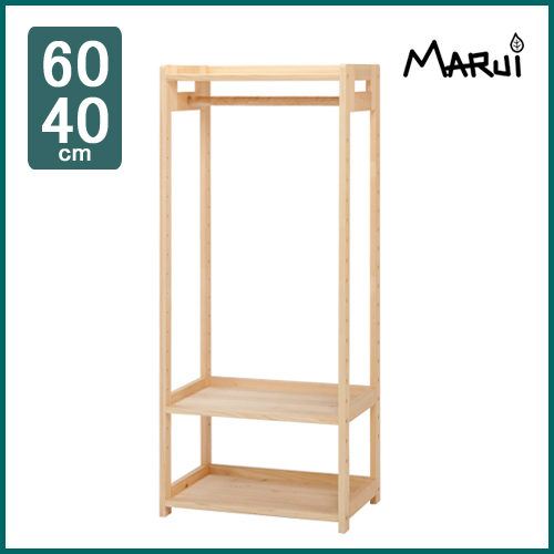 ハンガーラック 6040 木製 ヒノキ無垢 子供部屋家具 収納ラック