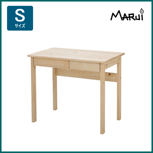 ヒノキ学習机 シンプルデスク S型 80×60cm 4本固定脚 天然木製 檜無垢 オイル仕上げ 国産 通販 送料無料 ひのきシンプルデスクS型