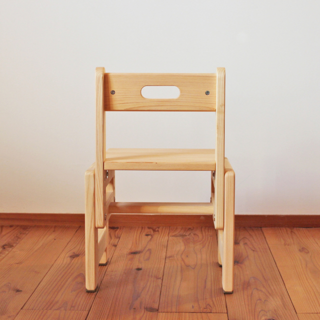 カラーキッズチェア カラフル 木製 子供椅子 ひのき無垢 