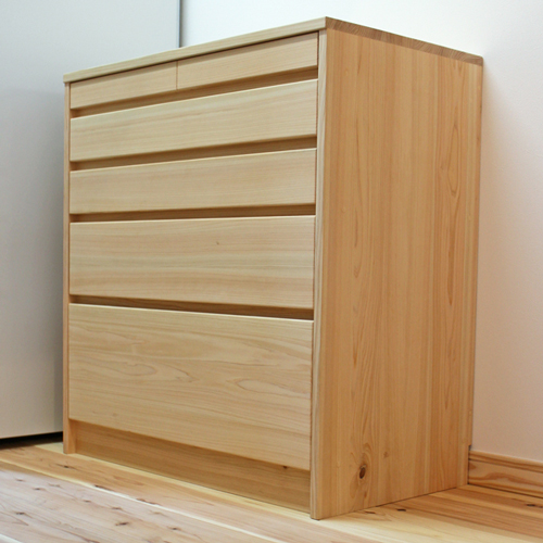 ひのきLDチェスト リビングダイニングボード 木製 無垢 食器