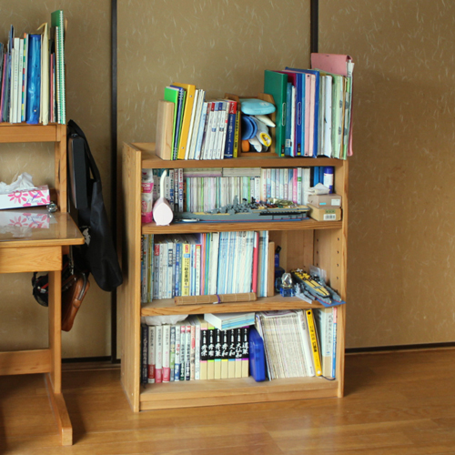 杉の本棚 背板付】スギの無垢書棚