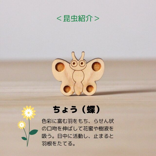 檜の昆虫パズル 木製玩具 つみき ゲーム プレゼント