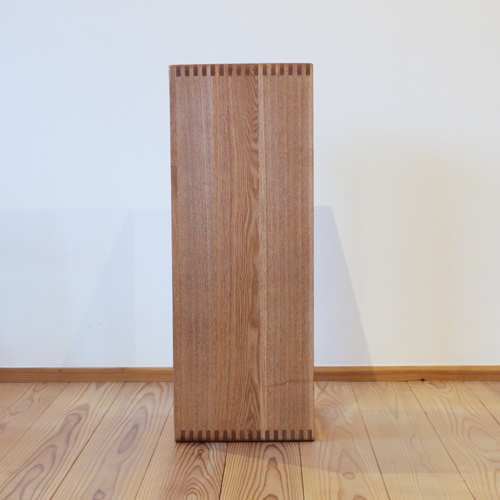 タモ無垢材の棚　スリムLサイズ タモつみかさねラック 40×80cm 木製ラック 収納ボックス フリーラック