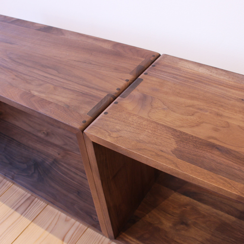 ウォールナットつみかさねラック（大） 木製 収納ラック おしゃれ