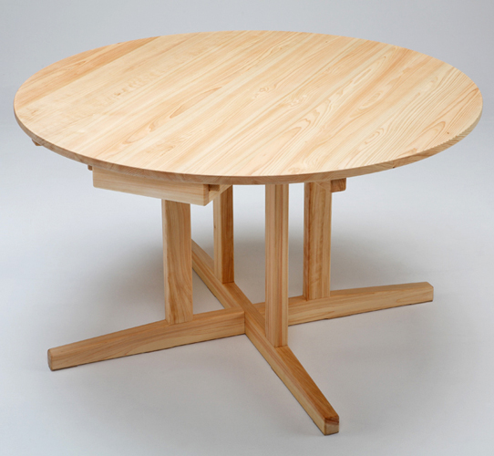 円卓 丸ダイニングテーブル 120 引出し付 丸テーブル