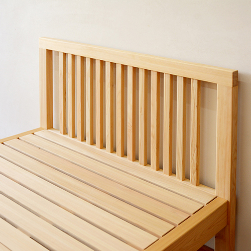 サイズオーダー マットレス用ひのきベッド 快眠 セミダブルベッド