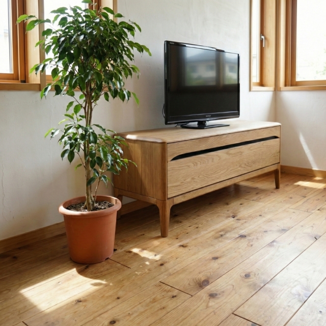 テレビボード100 テレビ台 オーク ナラ 無垢 おしゃれ 高級 TV台
