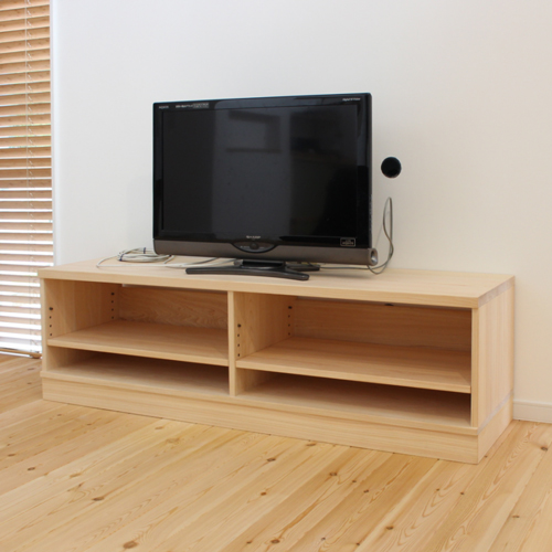 最終価格＊国産檜の一枚板使用のTVボード ひのき テレビボード 150 サイズオーダーでつくるシンプルでナチュラル