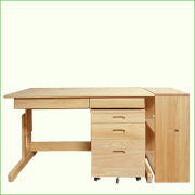 コモLMデスク＋デスクサイド本棚M＋ワゴンL 学習机セット