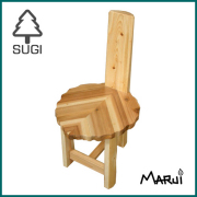 ビーンズスツール】国産杉無垢 オイル塗装の豆型チェア