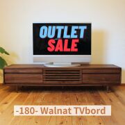 アウトレット ウォールナット テレビボード 180 テレビ台 Hi 1台限定 木製 無垢 おしゃれ 黒 高級 脚付き