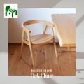 ダイニングチェア オーク アームチェア 無垢 ライト 天然木製 おしゃれ 食卓椅子 肘付き椅子