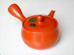 【訳あり商品】わいどメッシュ茶こし急須　朱