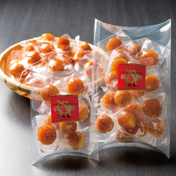 【北海道産】帆立貝柱燻油漬（くんゆ漬）10粒　 HKU10