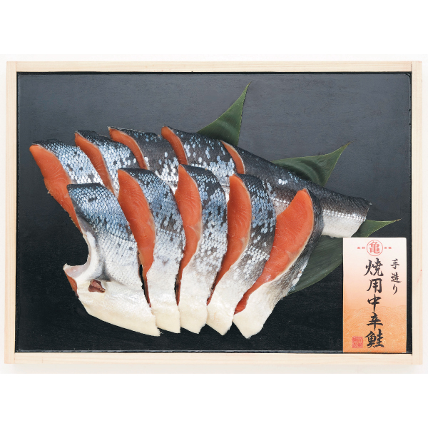 焼用中辛鮭（秋さけ）半身切身〈袋詰〉　700g(約9切)　ATF70