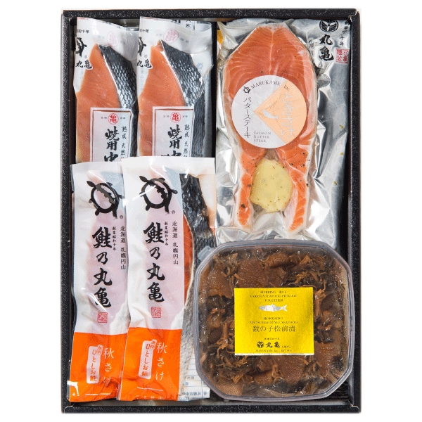 秋さけ・時不知と松前漬の詰合せ　AHAT50