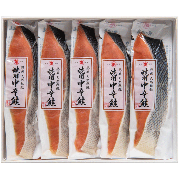 焼用中辛鮭（秋さけ）切身〈箱入〉　5切　ATH85