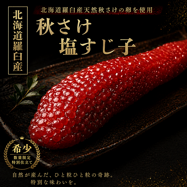 【羅臼産】塩すじ子〈箱入〉1本入（190g～210g）　SJH1921