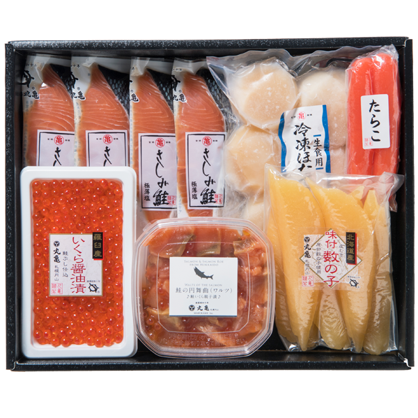 秋さけ/さしみ鮭と季節の味覚六種詰合せ　VAH122