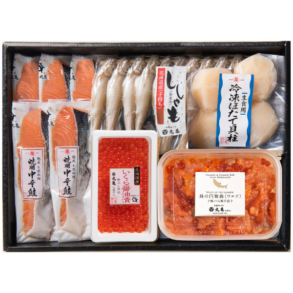 秋さけ/焼用中辛鮭と季節の味覚五種詰合せ　VAT125