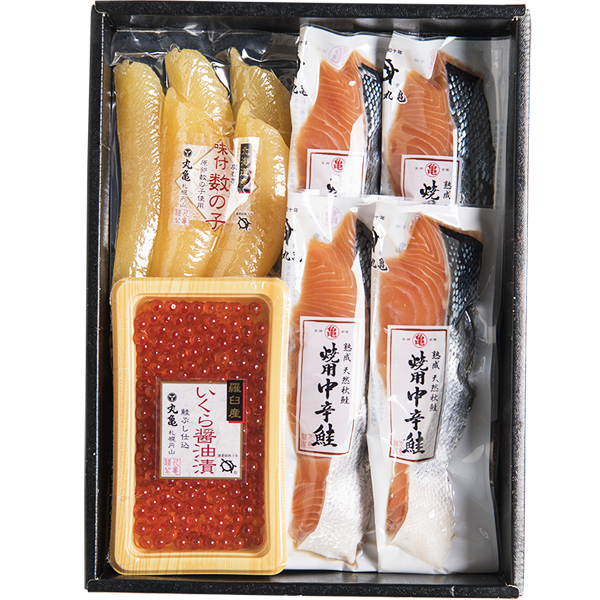 秋さけ/焼用中辛鮭と北海道魚卵詰合せ　VAT57