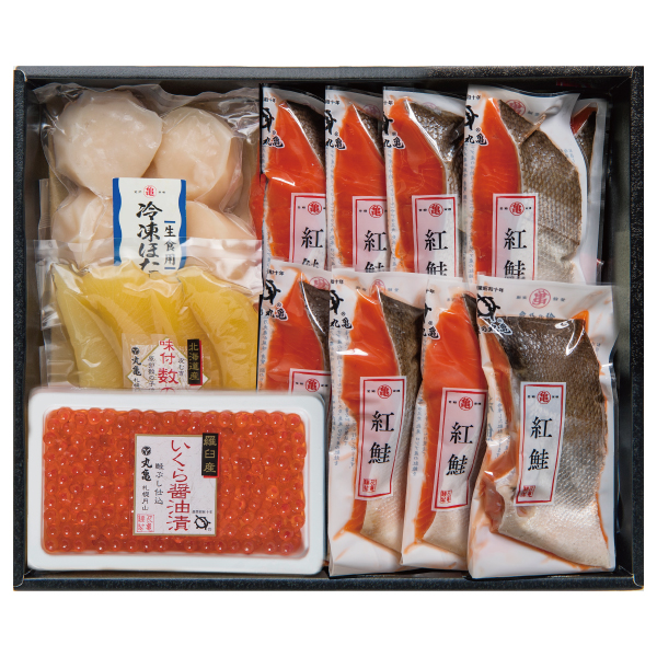 沖獲り紅さけと季節の味覚四種詰合せ　VBCU135