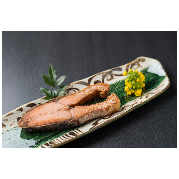 蔵造り塩引鮭 [辛口] 輪切身 2切パック ABP82