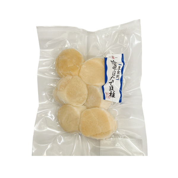 北海道産】冷凍帆立貝柱 お刺身用 （Lサイズ 約6～7玉） 250g HOL25