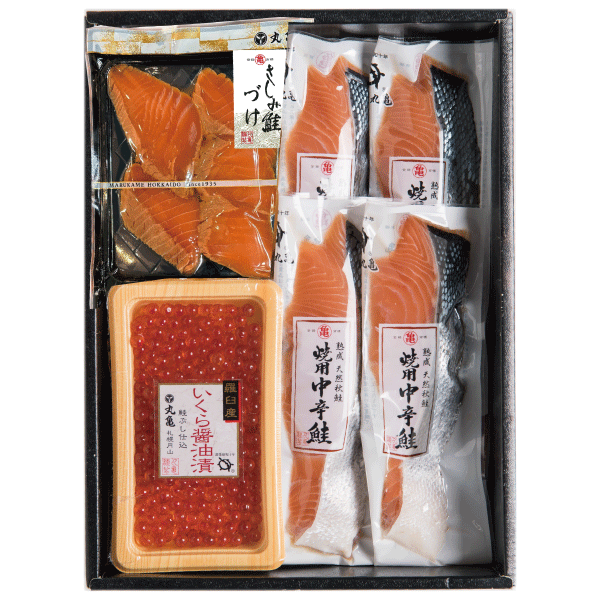 秋さけ/焼用中辛鮭とさしみ鮭詰合せ　VAT62